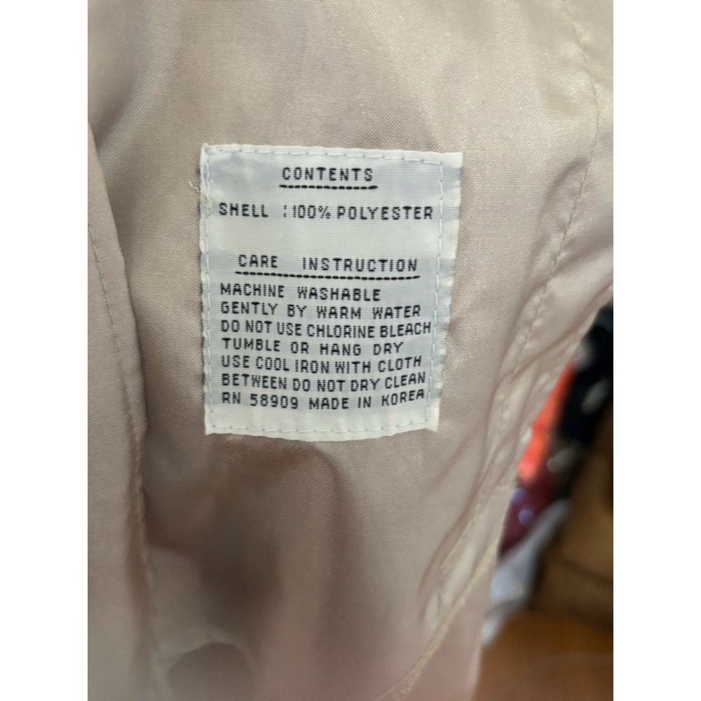 Vintage Westbound Beige Trench Coat Size 8P - Picture 5 of 5